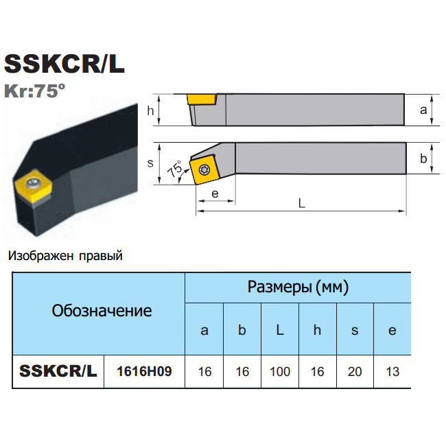 SSKCR-L - параметры державок, страница из каталога ZCC-CT - 2 SSKCR-L - параметры державок, страница из каталога ZCC-CT - 2