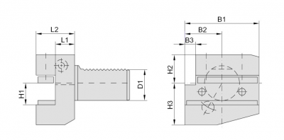 THA-B2-4025 Радиальный блок VDI