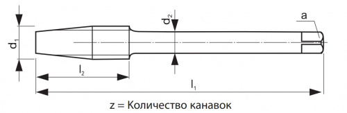 5000 M20x2.5 Метчик гаечный: скв, HSS-E Без покрытия