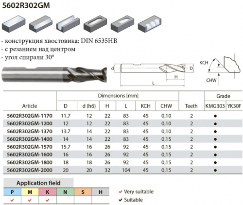 5602R302GM-0800 YK30F шпоночная фреза